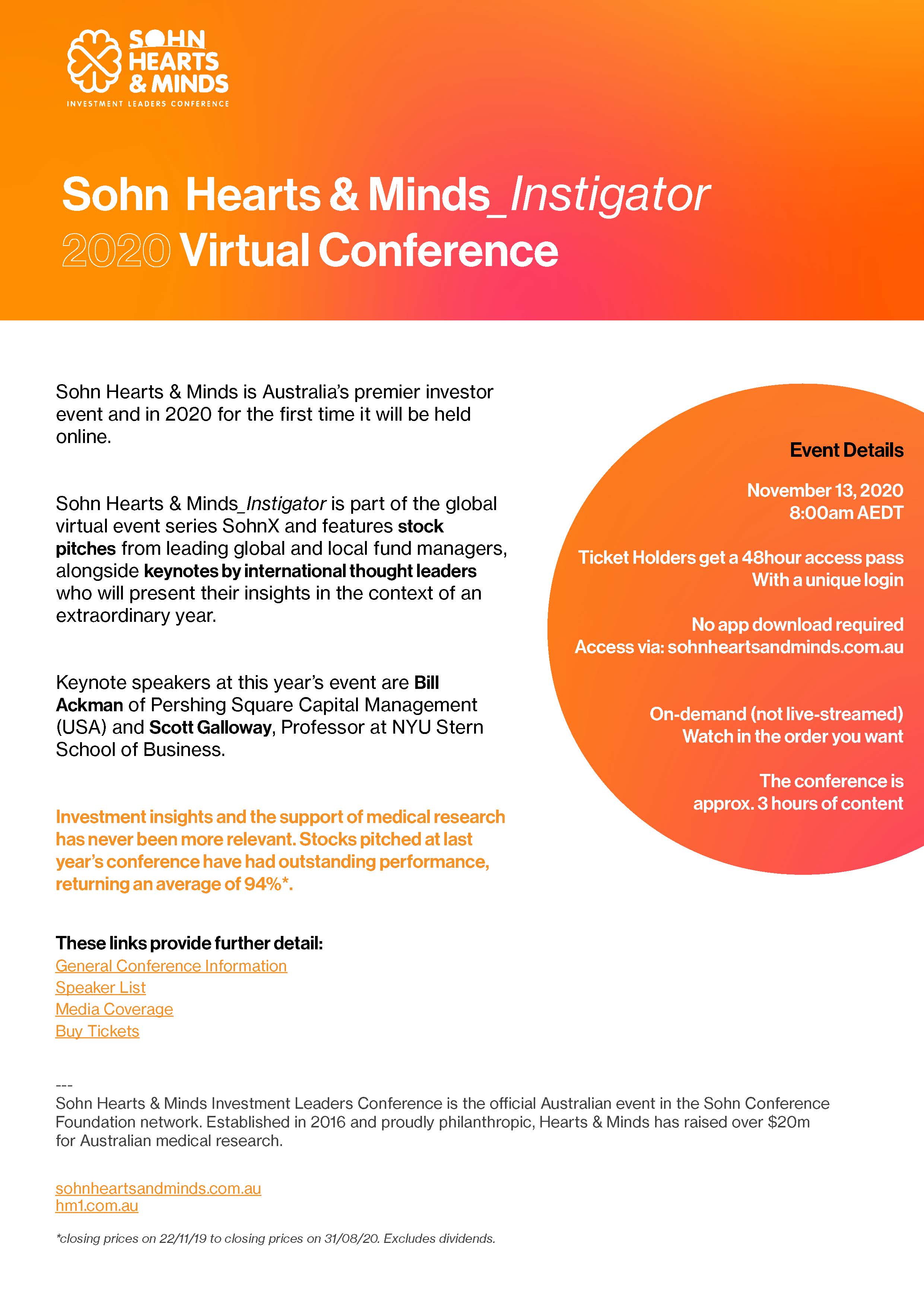 Sohn Hearts and Minds 2020 Virtual Conference