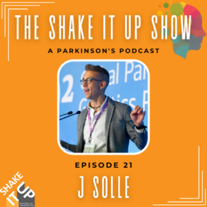 Shake It Up Show guest J Solle from The Michael J.Fox Foundation for Parkinson's Research