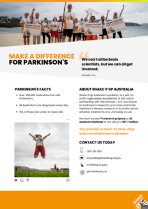 Shake It Up Parkinson's Awareness Month Poster