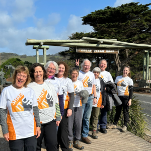 2024 team of Shake It Up trekkers on the great ocean walk